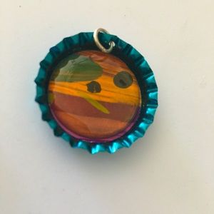 OOAK‎ bottle cap pendant